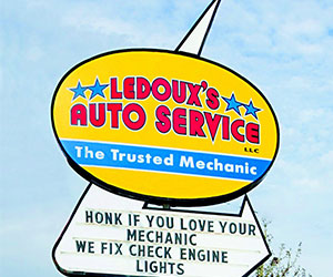 Shop Sign | Ledoux's Auto Service
